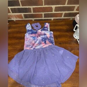 Purple Butterfly Gymnastics and Dance Leotard size 8Y Never worn.